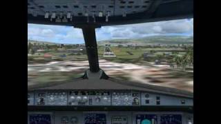 FSX Toncontin Landing  Mexicana Airlines A321 [upl. by Pagas]