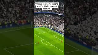 Vinicius second goal vs osasuna🔥vinicius realmadrid vini goal osasuna [upl. by Alym]