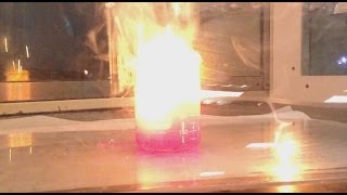 Sodium water and Phenolphthalein Demo [upl. by Rhine]