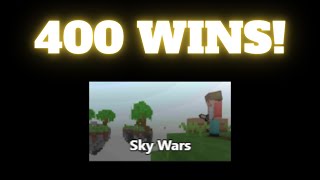 Bloxdio skywars commentary ep3 I got 400 skywars wins [upl. by Anohsal905]