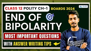 The End Of Bipolarity Class 12 Important Questions  Class 12 Political Science Ch 1  Boards 2024 [upl. by Llenahc]