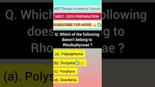 MCQ For NEET 2025 Preparation quickrevision neetaspirants ncertmcq neetiferousacademy etawah [upl. by Selwin998]