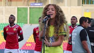 IVANNA  Himno de Colombia y Santander [upl. by Alyworth]