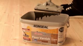 Protect your Floor 5 times Faster with Ronseal’s Perfect Finish Diamond Hard Floor Varnish [upl. by Kristie955]