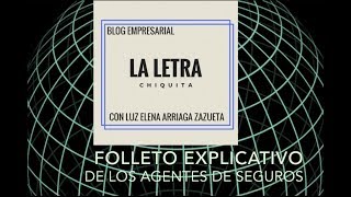 FOLLETO EXPLICATIVO DE AGENTES DE SEGUROS EL SERVICIO HACE LA DIFERENCIA [upl. by Locke94]