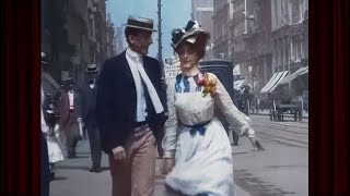 New York c1899 Restored To Life in Amazing Footage [upl. by Stier631]