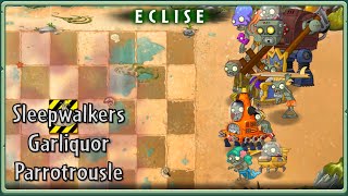 PvZ 2 ECLISE Alpha Minigames Sleepwalkers  Garliquor  Parrotrousle [upl. by Longwood]