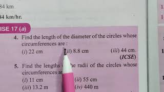 CIRCLE  CIRCUMFERENCE AND AREA CLASS 9 ICSE CHAPTER 17 EXERCISE 17 A QNO 111 [upl. by Alorac]