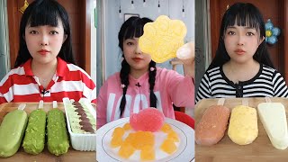 ice cream is cold delicious very eating show asmr [upl. by Wynnie]