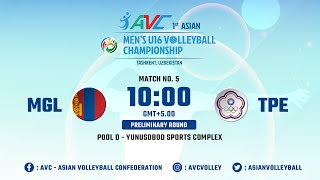 Mongolia VS Chinese Taipei  The 1st Asian Mens U16 Volleyball Championship [upl. by Munniks]