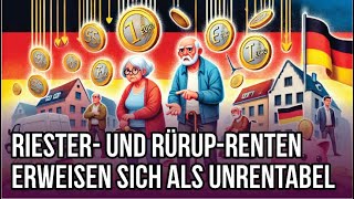 Äußerst enttäuschende Resultate Riester und RürupRenten erweisen sich als unrentabel [upl. by Tatianna]