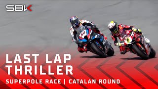 Toprak replicates Rossi in final corner thriller in Superpole Race 🔥  2024 CatalanWorldSBK 🏁 [upl. by Risa]