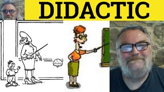 🔵 Didactic Meaning  Didactic Examples  Didactic Definition  Formal Vocabulary  Didactic [upl. by Teirtza]