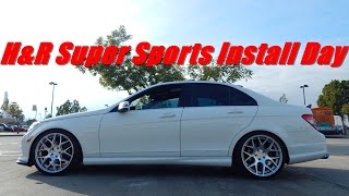 2011 Mercedes C300 HampR Lowering Springs Install Day [upl. by Jamel100]