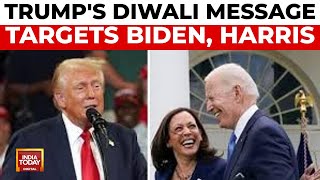 US Election Donald Trump Condemns Violence Against Hindus Criticises Biden amp Harris  India Today [upl. by Nitza]