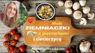 Ziemniaki z pieczarkami i ciecierzycą [upl. by Reiss208]