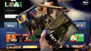 Disney Steelbook unboxing Loki  The Mandalorian season 1 and Prey German 4K UltraHD Bluray [upl. by Ayeka751]