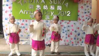 Tadika Suria 2012 Annual Day Malay Dance with Tambourine by class 5MP [upl. by Rebbecca99]