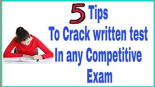 How to crack written test  competitive exam  bank exam  SBI PO  Placement  Aptitude test [upl. by Naelcm44]