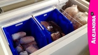 Chest Freezer Organization  How to Organize a Deep Freezer [upl. by Oht]