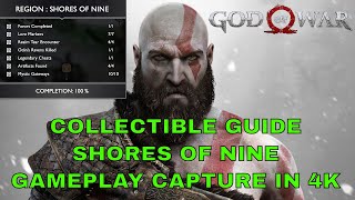 Shores of Nine All Collectible Locations Guide God of War 2018 [upl. by Previdi]