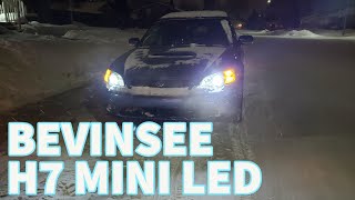 BEVINSEE H7 MINI LED REVIEW  LUX TEST [upl. by Abram]