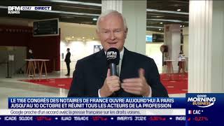 JeanFrançois Humbert CSN  Le 116ème congrès des notaires en France ouvre aujourdhui à Paris [upl. by Rella]