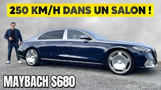 Essai Mercedes Maybach S680 – Le salon avec un V12 [upl. by Ynaiffit]