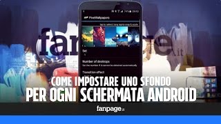 Come impostare uno sfondo diverso per ogni schermata Android [upl. by Ellinad97]