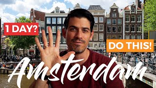 Amsterdam in 1 Day or more  5 Things to do and Tips Travel Guide 4K [upl. by Pablo507]