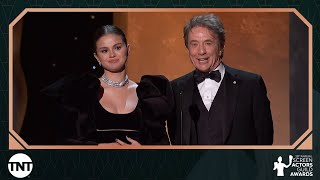 Selena Gomez and Martin Short Intro the “Shag Awards”  28th Annual SAG Awards  TNT [upl. by Nerine]