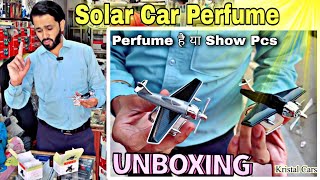 Aeroplane ✈️ वाला Solar Car Perfume Unboxing and Full Detail  Car Perfumes KristalCars [upl. by Negiam807]