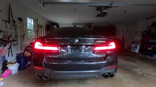 2021 BMW M550i LCI  Remus Catback Exhaust Warm Start  Revs [upl. by Einaffit]