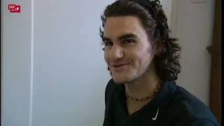 Roger Federer checking ATP rankings in 2000 [upl. by Raman]