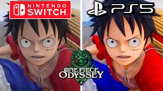 One Piece Odyssey PS5 vs Nintendo Switch Graphics Comparison [upl. by Nivrac]