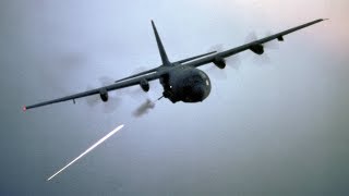 AC130 Gunship in Action  Firing All Its Cannons • Exercise Emerald Warrior [upl. by Townshend]