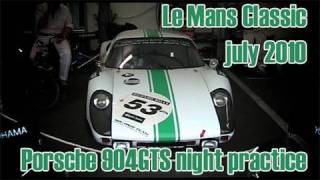 LeMans Classic 2010 NIGHT Inboard Porsche 904GTS [upl. by Akeylah]