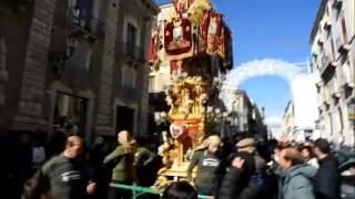 Festa di SantAgata candelora dei macellai [upl. by Nevyar]