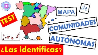 🌍 COMUNIDADES AUTÓNOMAS de ESPAÑA  ADIVÍNALAS en el MAPA [upl. by Ayin]