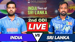 IND vs SL Live Match Today  India vs Sri Lanka 2nd ODI Live Match Score  IND vs SL Live ODI Match [upl. by Johanan]