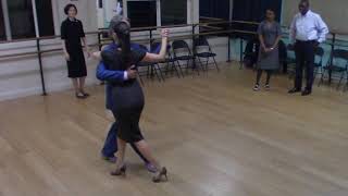 Argentine Tango beginner class with Miranda docking exercise 2 [upl. by Lertsek397]