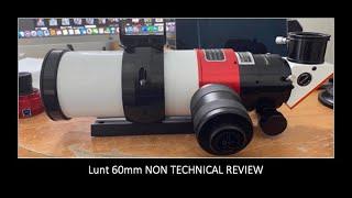 Solar Telescope Lunt 60mm nontechnical review [upl. by Anidem]