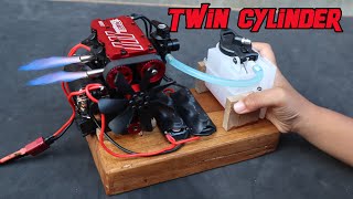 Assembling amp Starting The Twin Cylinder Nitro Engine [upl. by Mychael]