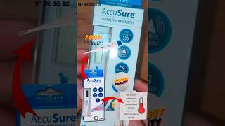 🤒🌡️AccuSure Digital Thermometer unboxing digitalthermometer thermometer howto testing checking [upl. by Adkins]