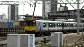 Class 315s Stratford Station 28 April 2010 030 [upl. by Ahsiekam]