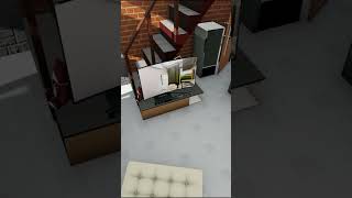 part 11 Desain rumah modern 7x7 dua lantai rumahtinyhouse interiordesign desainrumahminimalis [upl. by Nnaycnan]