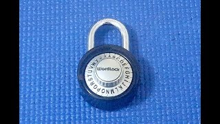 Picking 107 How to crack a NOT cheap WordLock dial combination padlock [upl. by Kristopher]