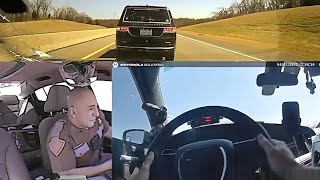 Oklahoma State Trooper Stays Calm While Being Shot At During High Speed Chase [upl. by Keri]