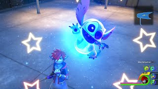 Stitch Plasma Encounter link summon  Kingdom Hearts III [upl. by Orthman]