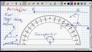 Burchaklar Matematika 5sinf 48dars [upl. by Uno]